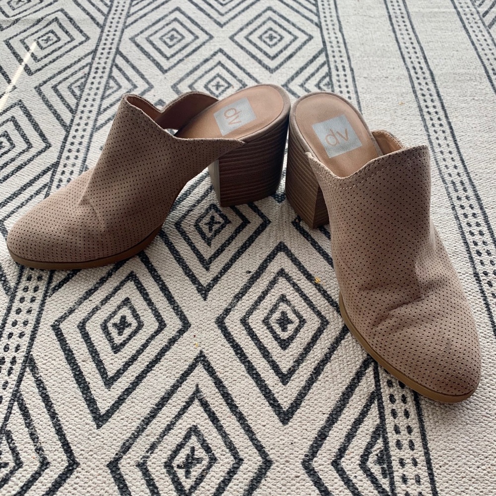 Summer slides with heel